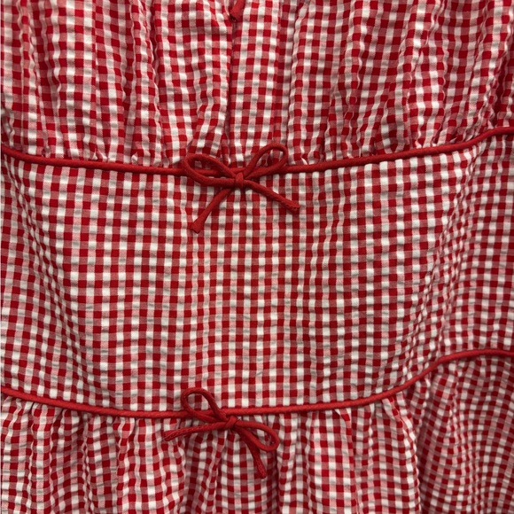 Doen Belline Dress in Rouge La Maddalena Gingham - Picture 5 of 7